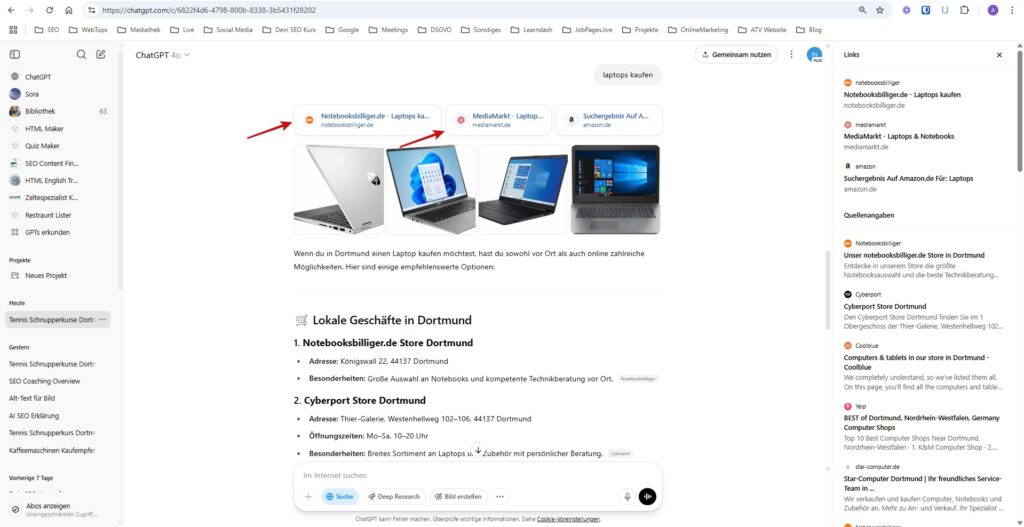 Laptops kaufen ChatGPT